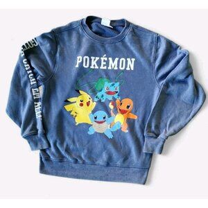 Pokémon Pikachu Squirtle Charmander Bulbasaur Sweatshirt Small Medium Graphic